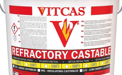 Heat-resistant concrete, resistant to temperatures as high as 1,600 degrees Celsius
